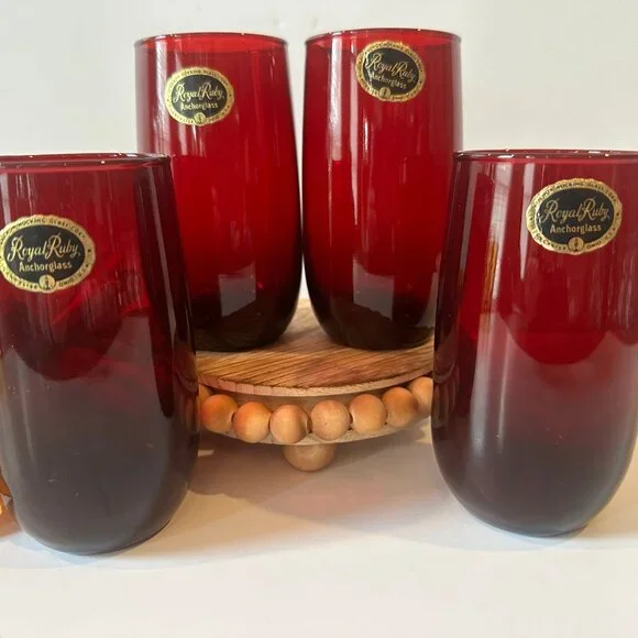 Anchor Hocking - Royal Ruby - Tumblers - Set of 8 - NWT - 5” Tall - 12 oz. - NWT - Picture 3 of 5